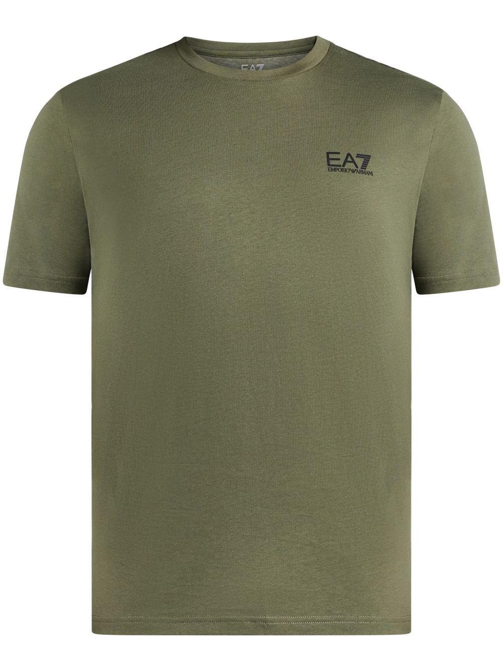 Ea7 Emporio Armani logo印花T恤 - 绿色
