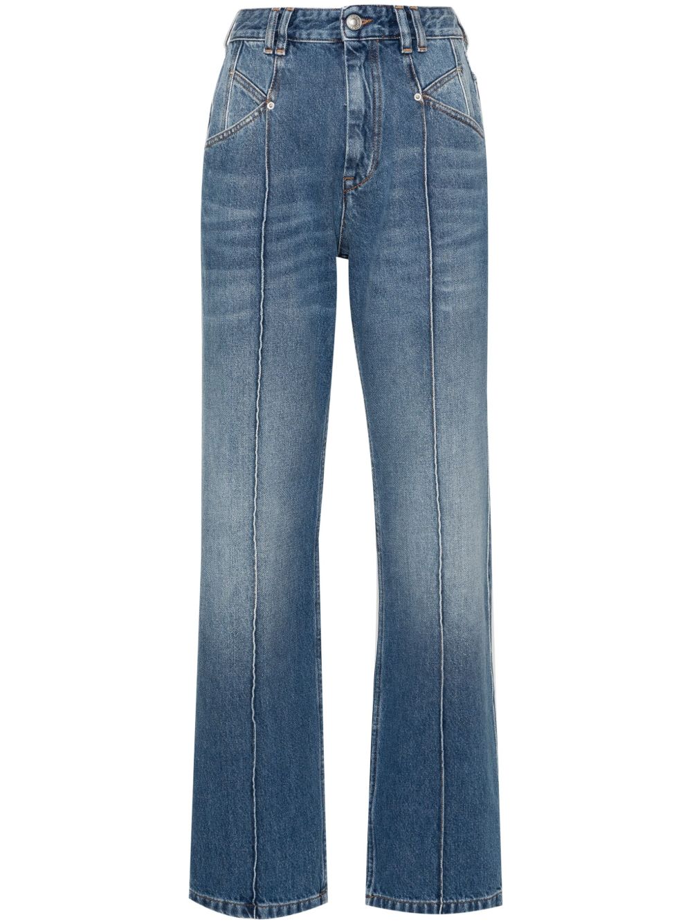 ISABEL MARANT Nadege 直筒牛仔裤 - 蓝色