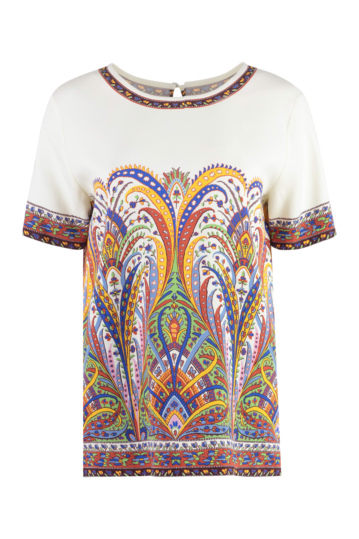 Etro Viscose Bouquet Bandana Blouse