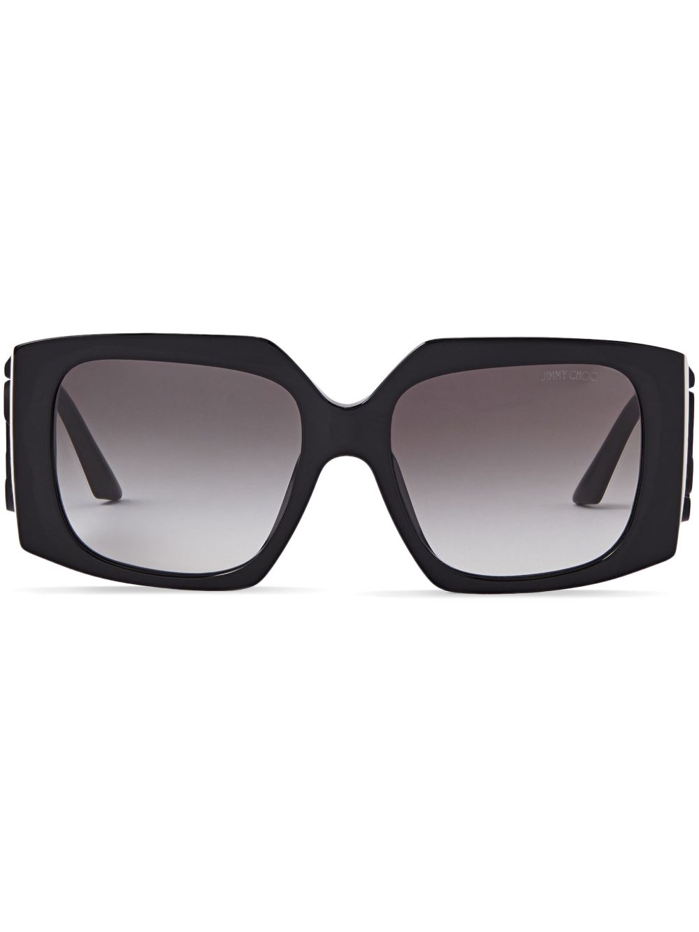 Jimmy Choo Eyewear Ariana 方框太阳眼镜 - 黑色