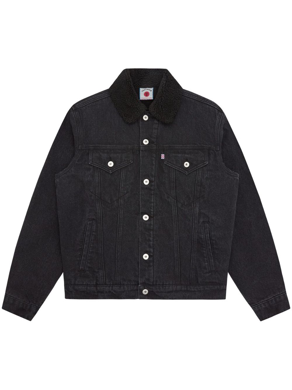 ICECREAM Running Dog denim jacket - 黑色
