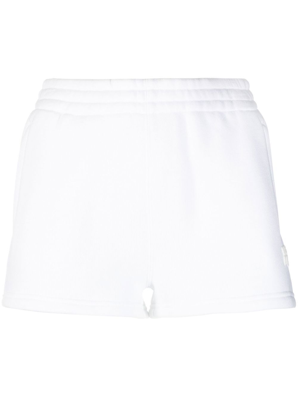 Alexander Wang logo刺绣运动短裤 - 白色