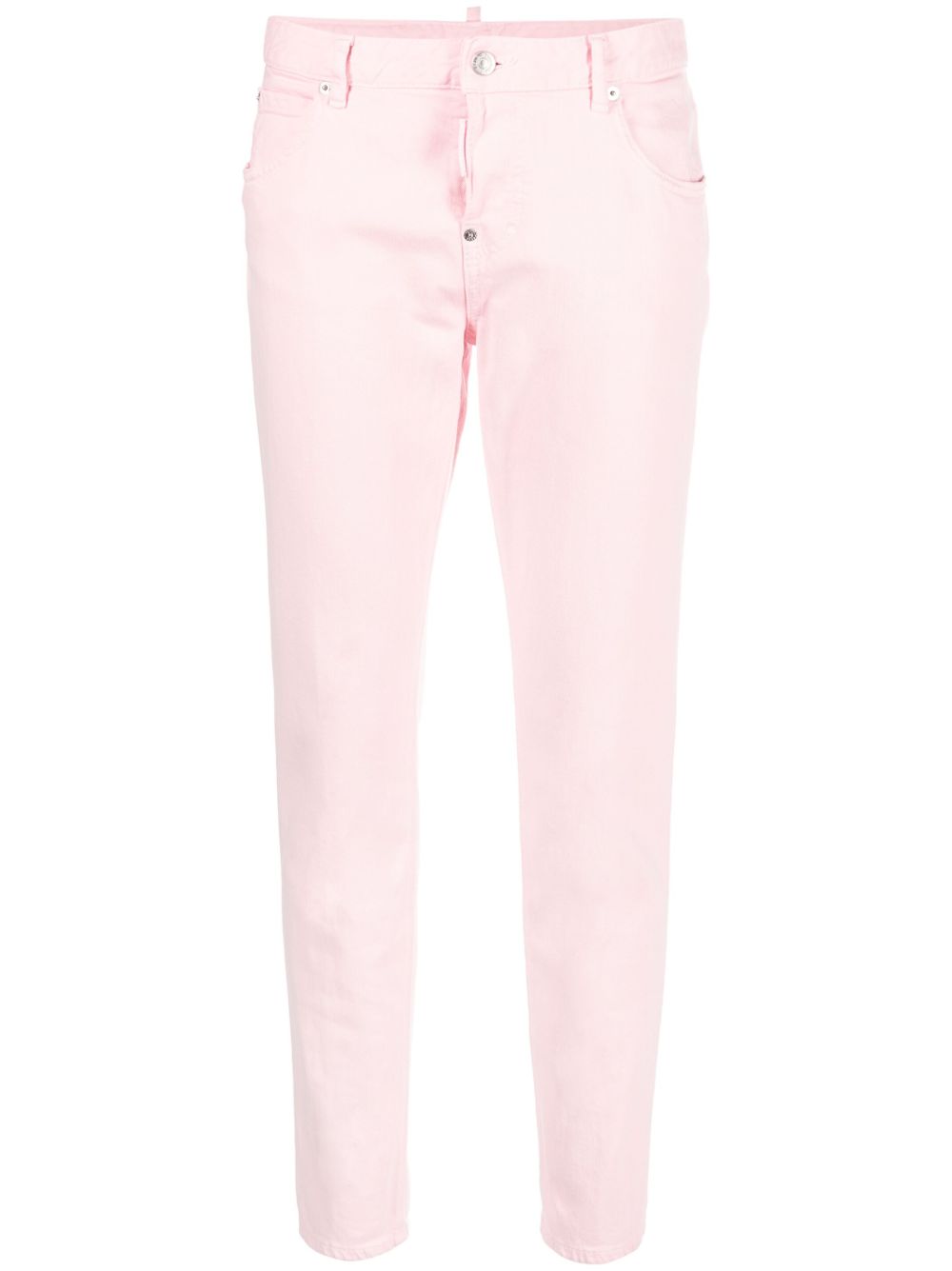 DSQUARED2 White Bull 露踝牛仔裤 - 粉色
