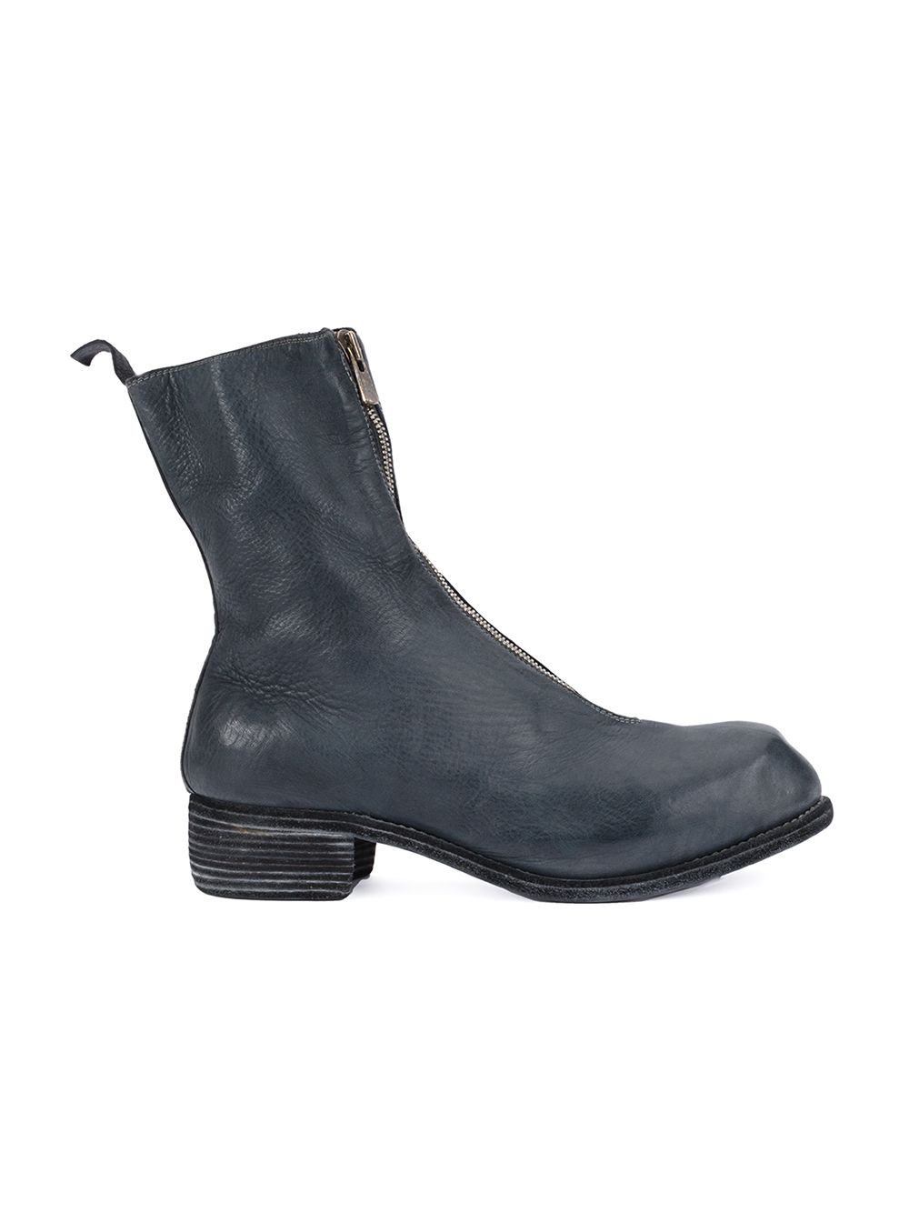 Guidi 拉链及踝靴 - 黑色