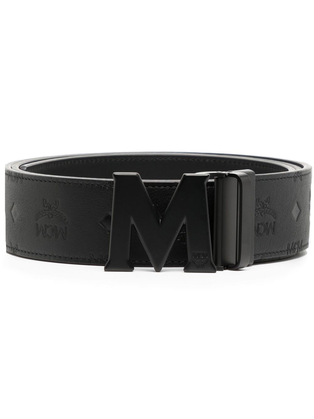 MCM Claus M 双面腰带 - 黑色