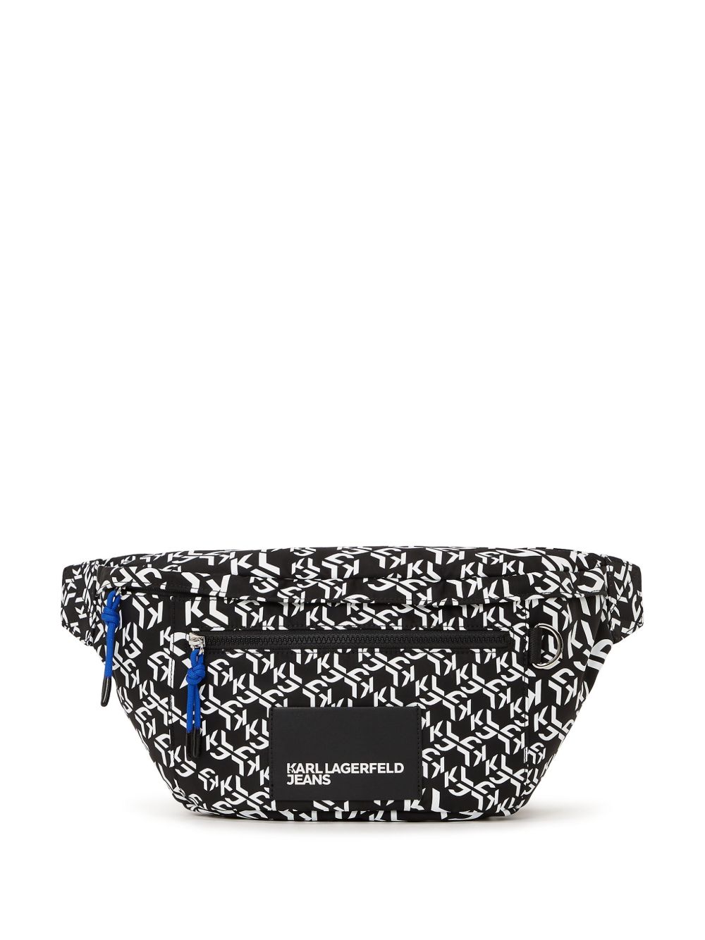 Karl Lagerfeld Jeans Monogram Street 腰包 - 黑色