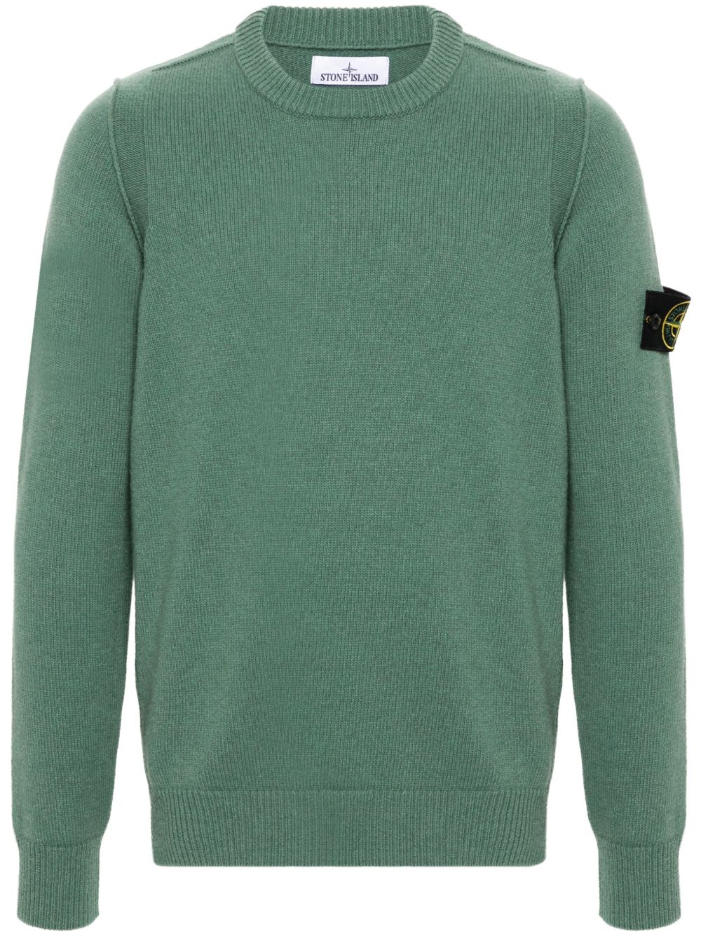 Stone Island 圆领毛衣 - 绿色