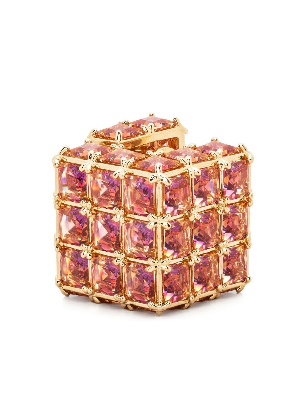 Swarovski Curiosa 单只耳钉 - 橘色