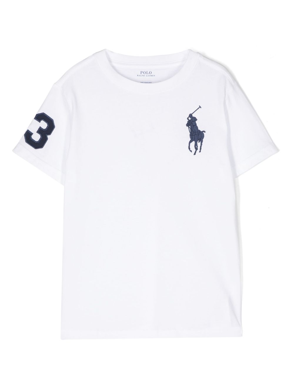 POLO RALPH LAUREN KIDS Polo Pony 棉T恤 - 白色