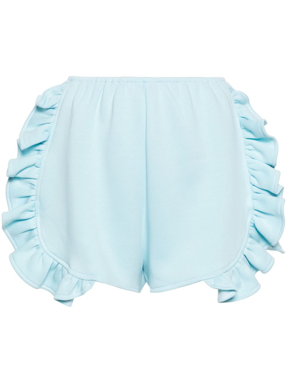 Ioana Ciolacu Baby Peony 荷叶边短裤 - 蓝色