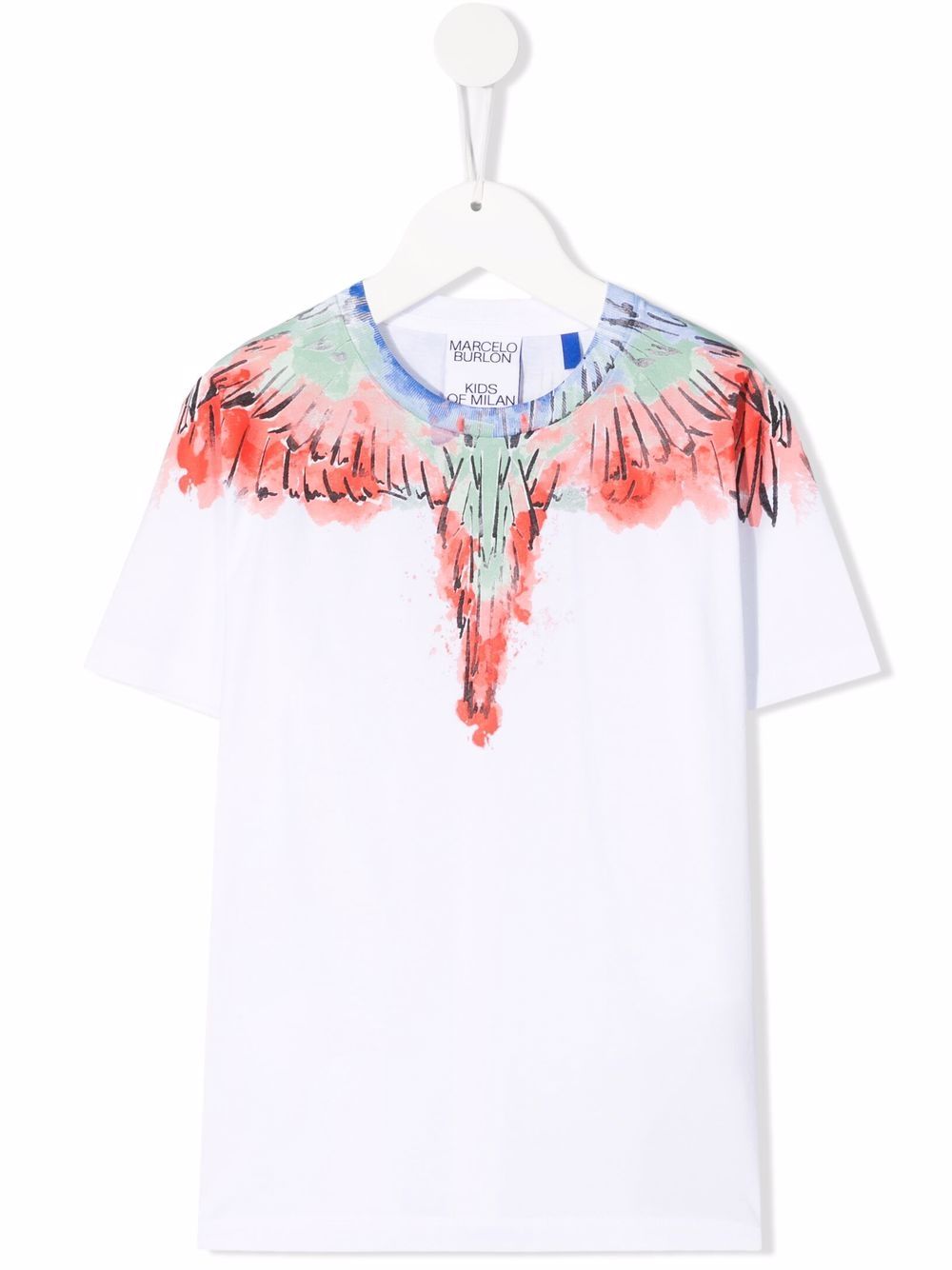 Marcelo Burlon County Of Milan Kids Wings 印花短袖T恤 - 白色