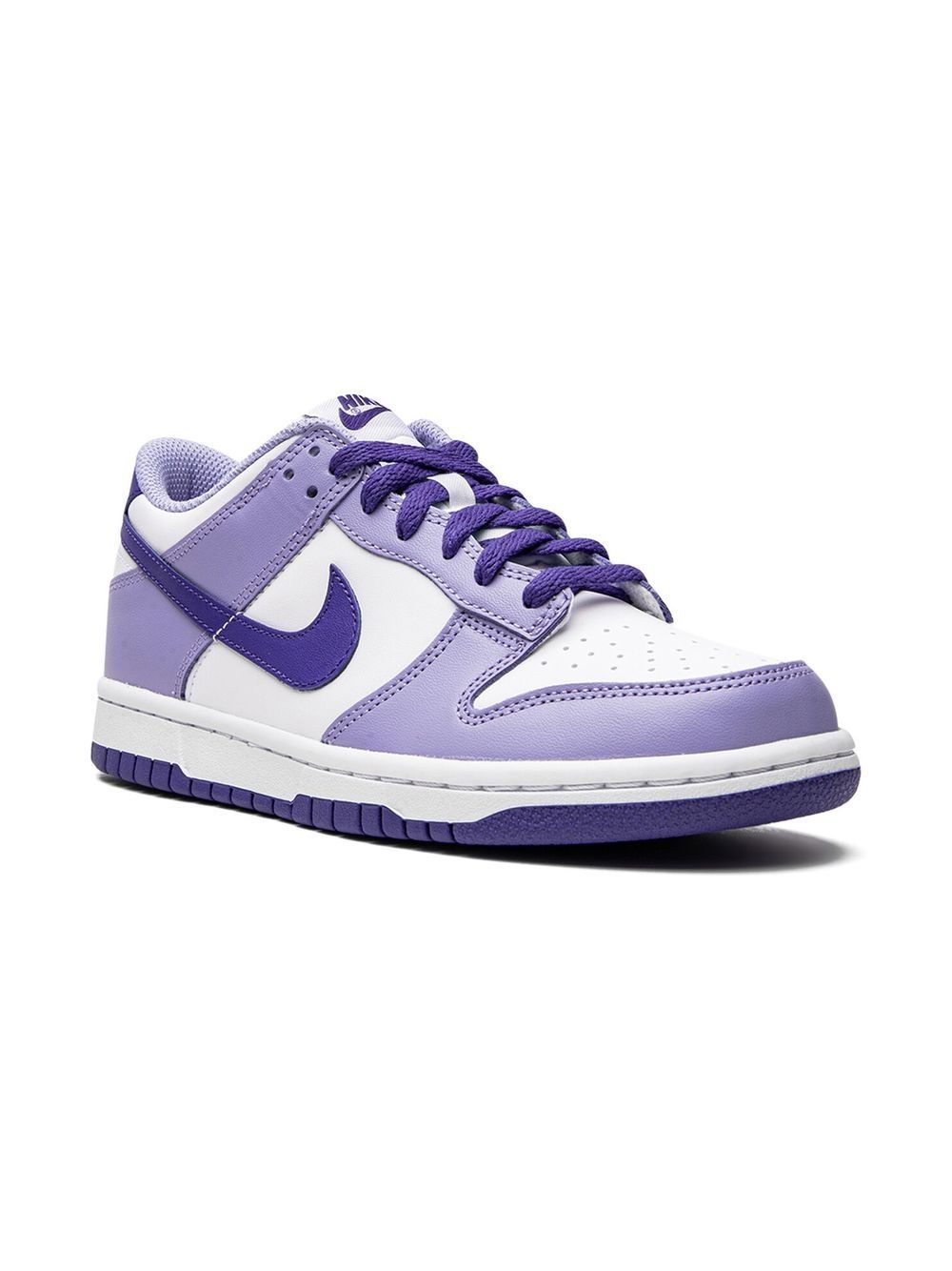 Nike Kids Dunk Low 运动鞋 - 白色