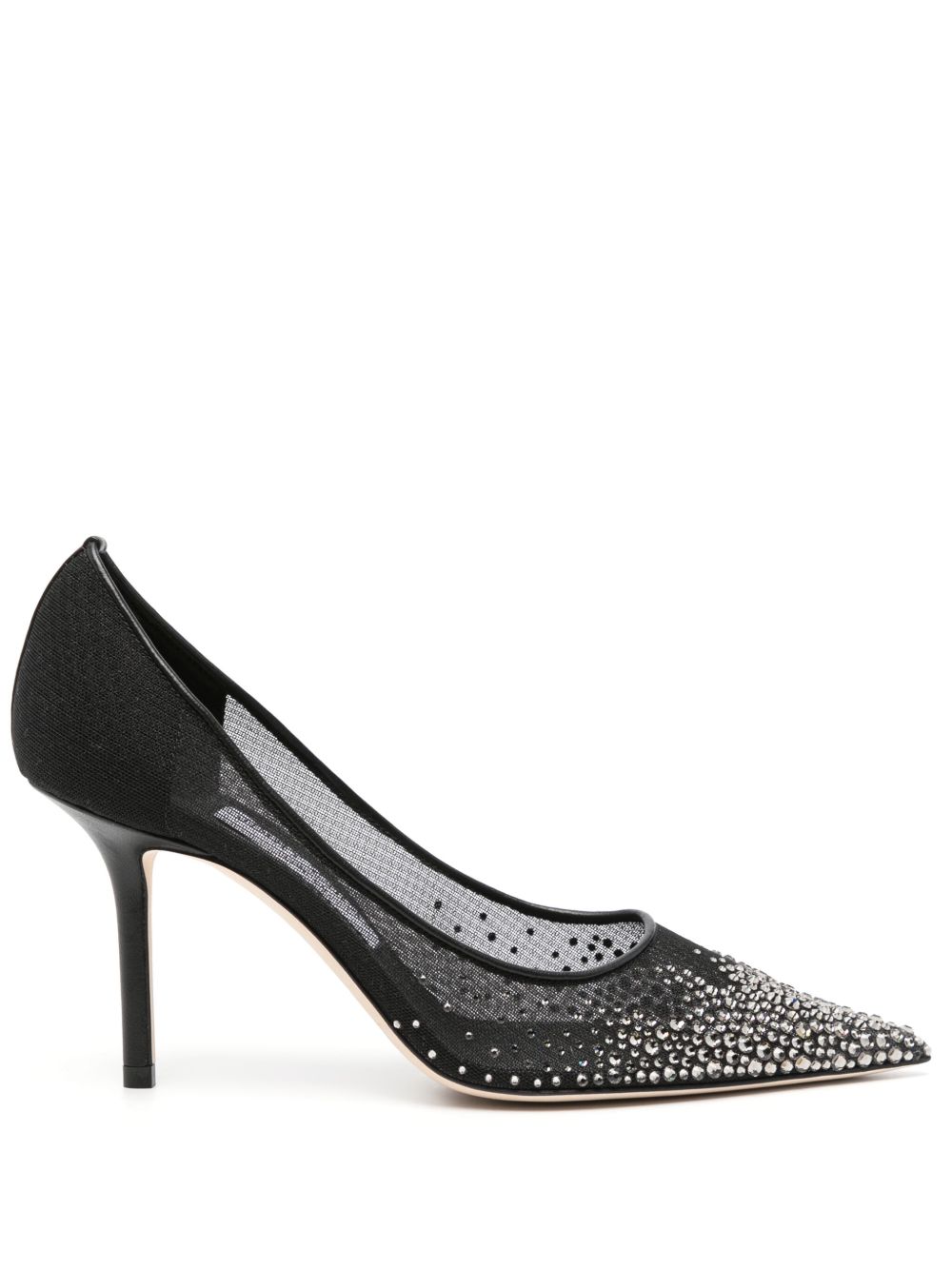 Jimmy Choo Love 晶饰高跟鞋 - 黑色