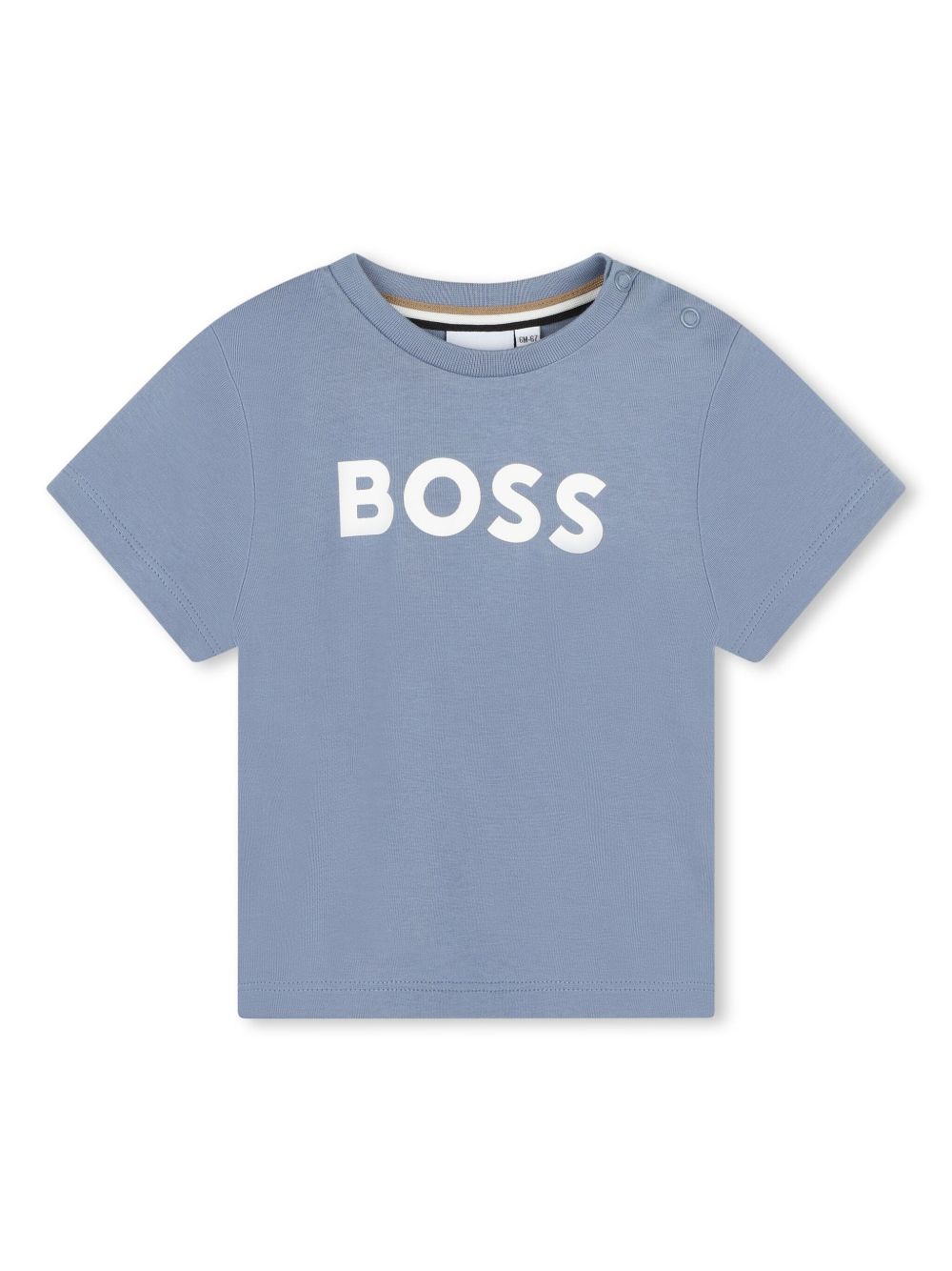 BOSS Kidswear 印花棉T恤 - 蓝色