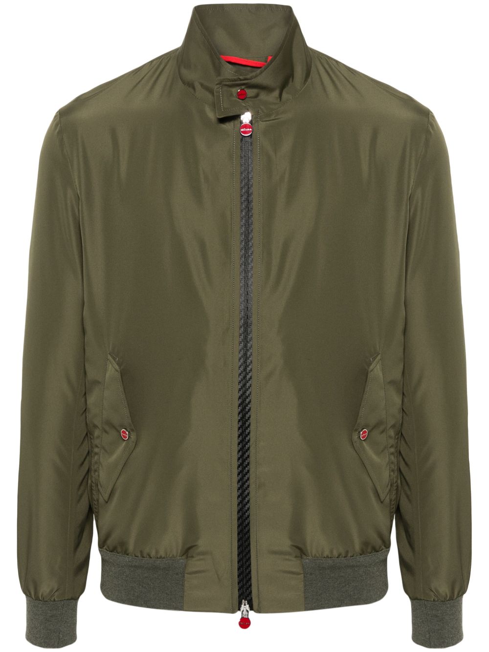 Kiton 软壳面料轻薄夹克 - 绿色