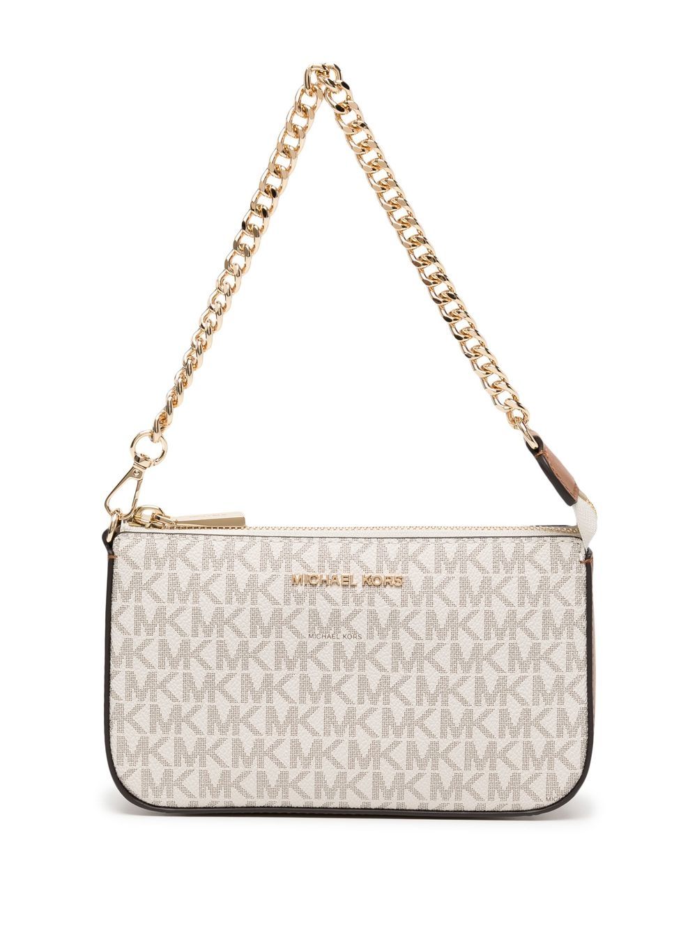 Michael Kors Jet Set 皮质手拿包 - 褐色