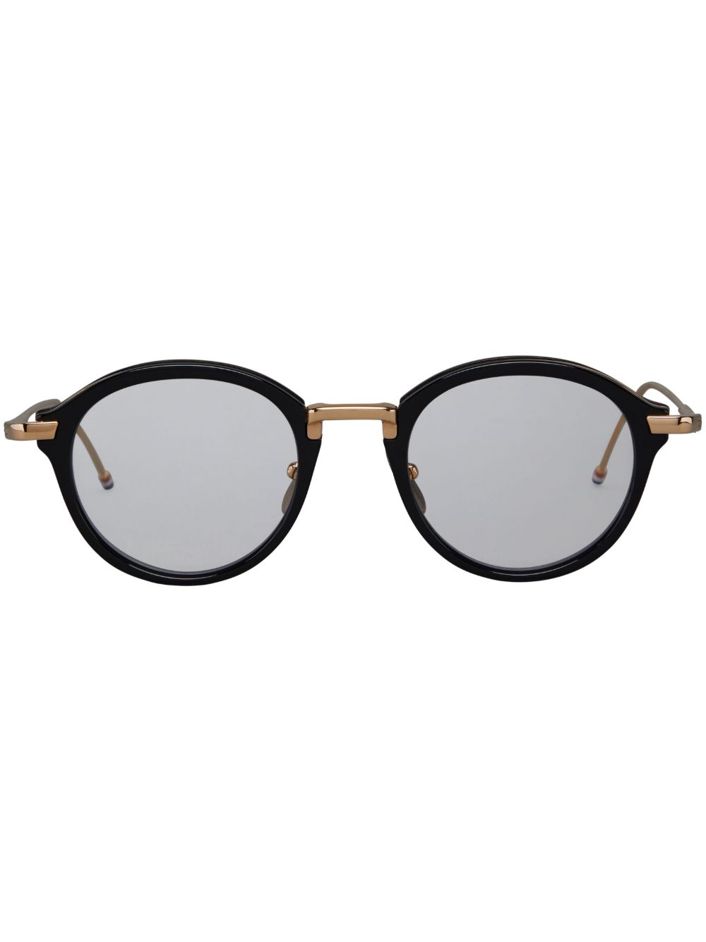 Thom Browne Eyewear 圆框眼镜 - 黑色