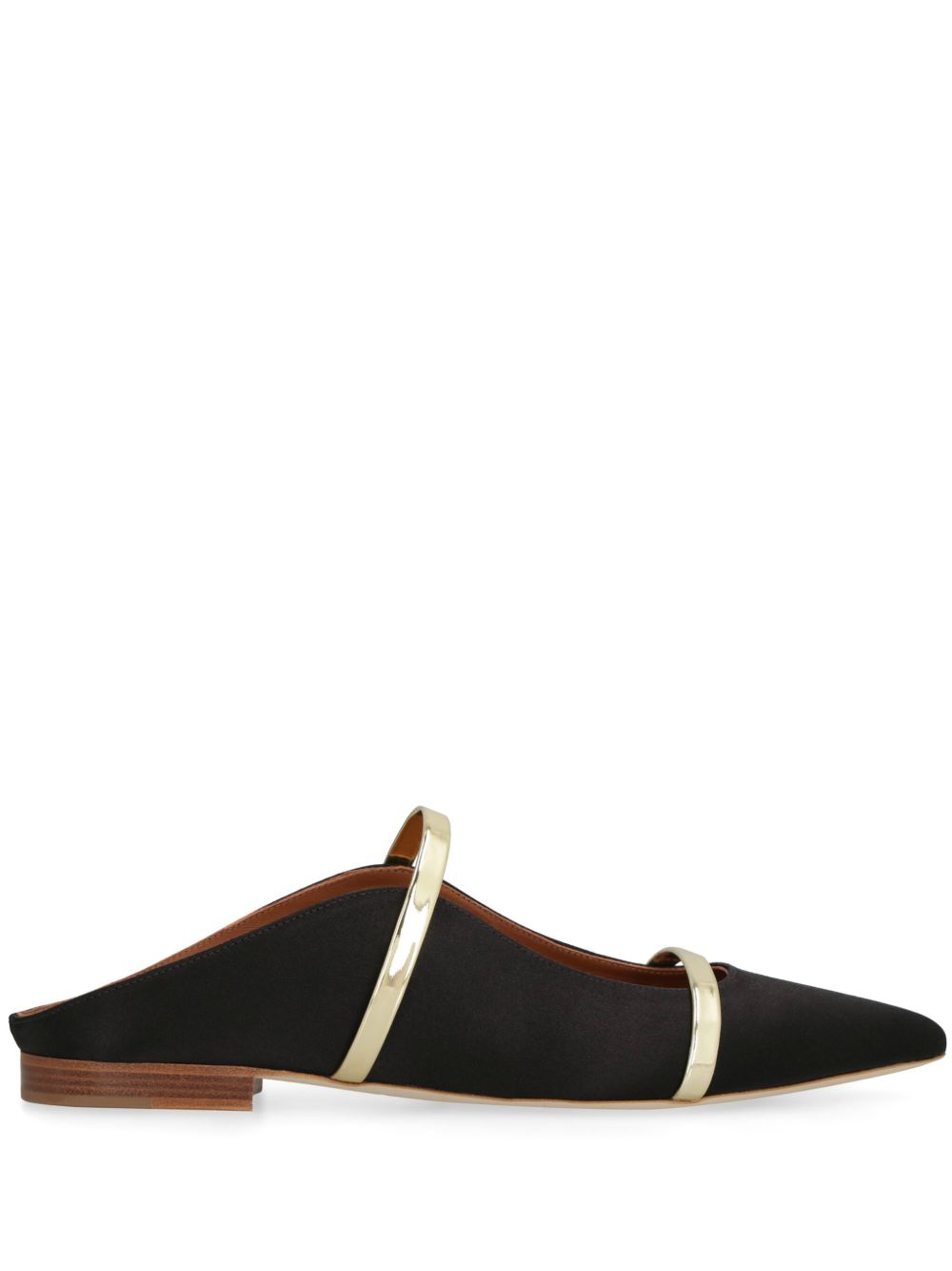 Malone Souliers Maureen平底穆勒鞋 - 黑色