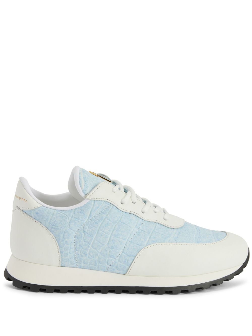 Giuseppe Zanotti Jimi Running 皮质运动鞋 - 中性色