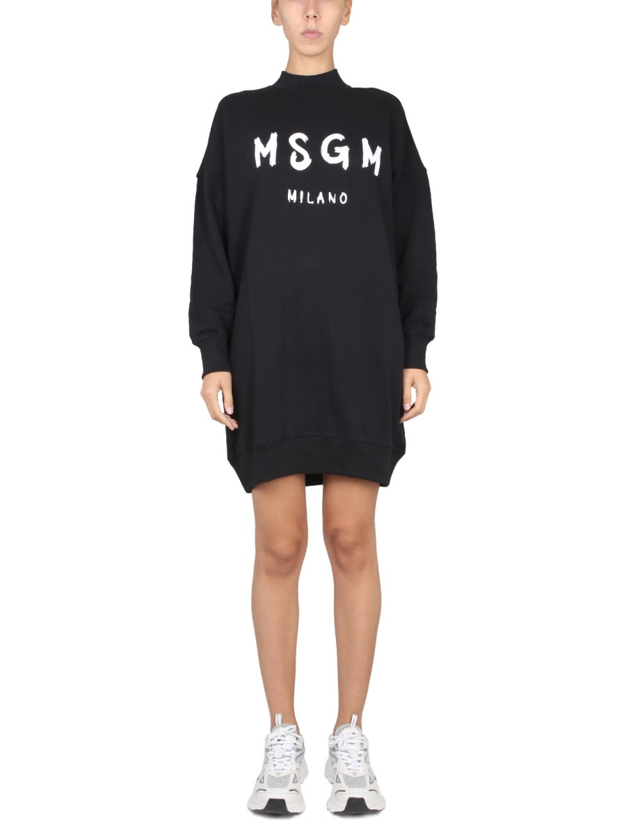 MSGM Brushed Logo Dress
