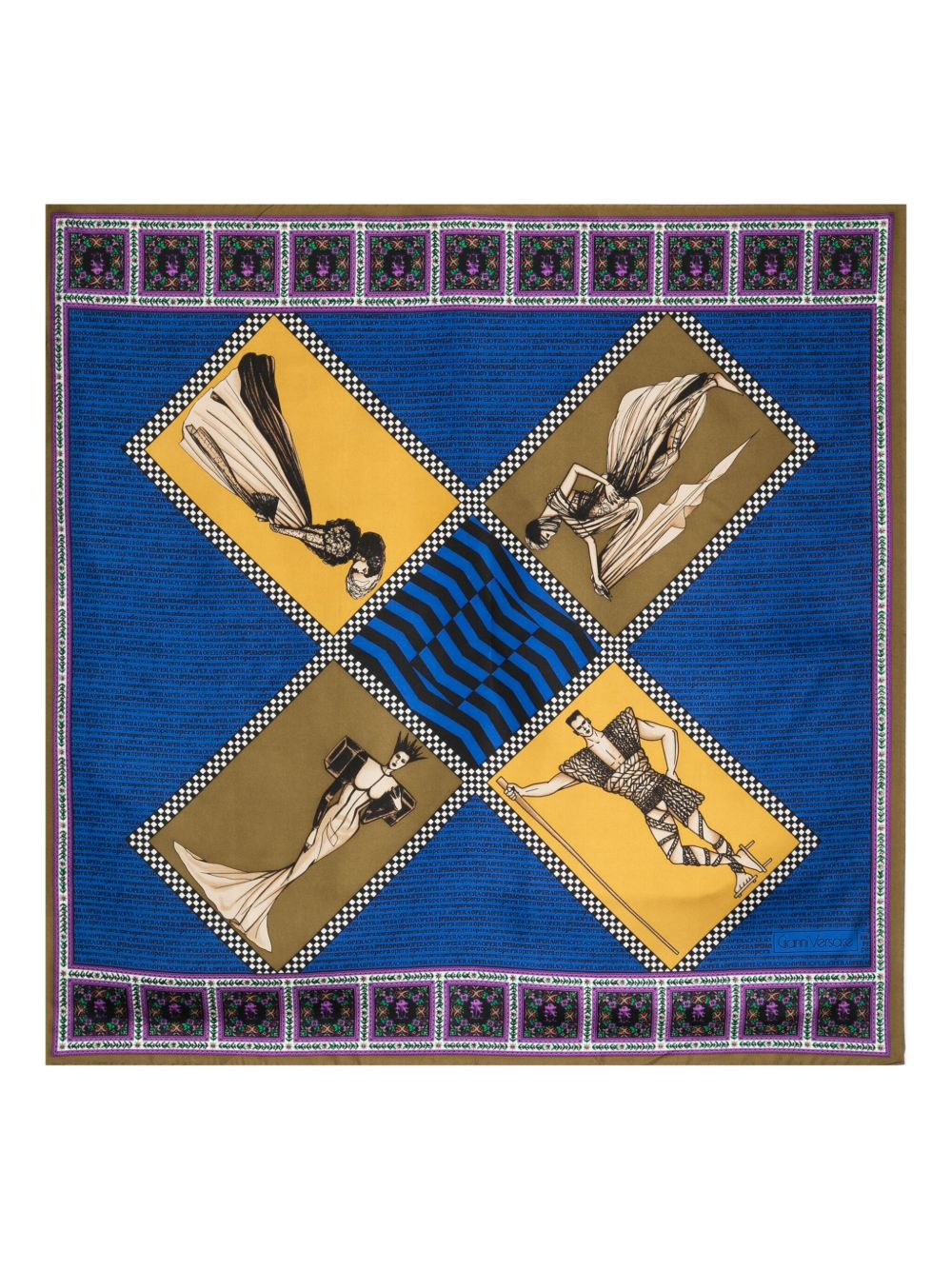 Versace Pre-Owned Salomé 印花围巾（1990年代典藏款） - 绿色