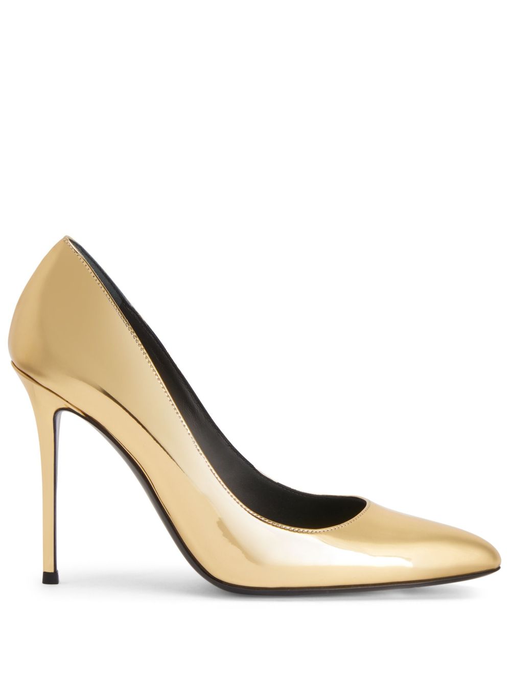 Giuseppe Zanotti Jakye 漆皮高跟鞋 - 金色