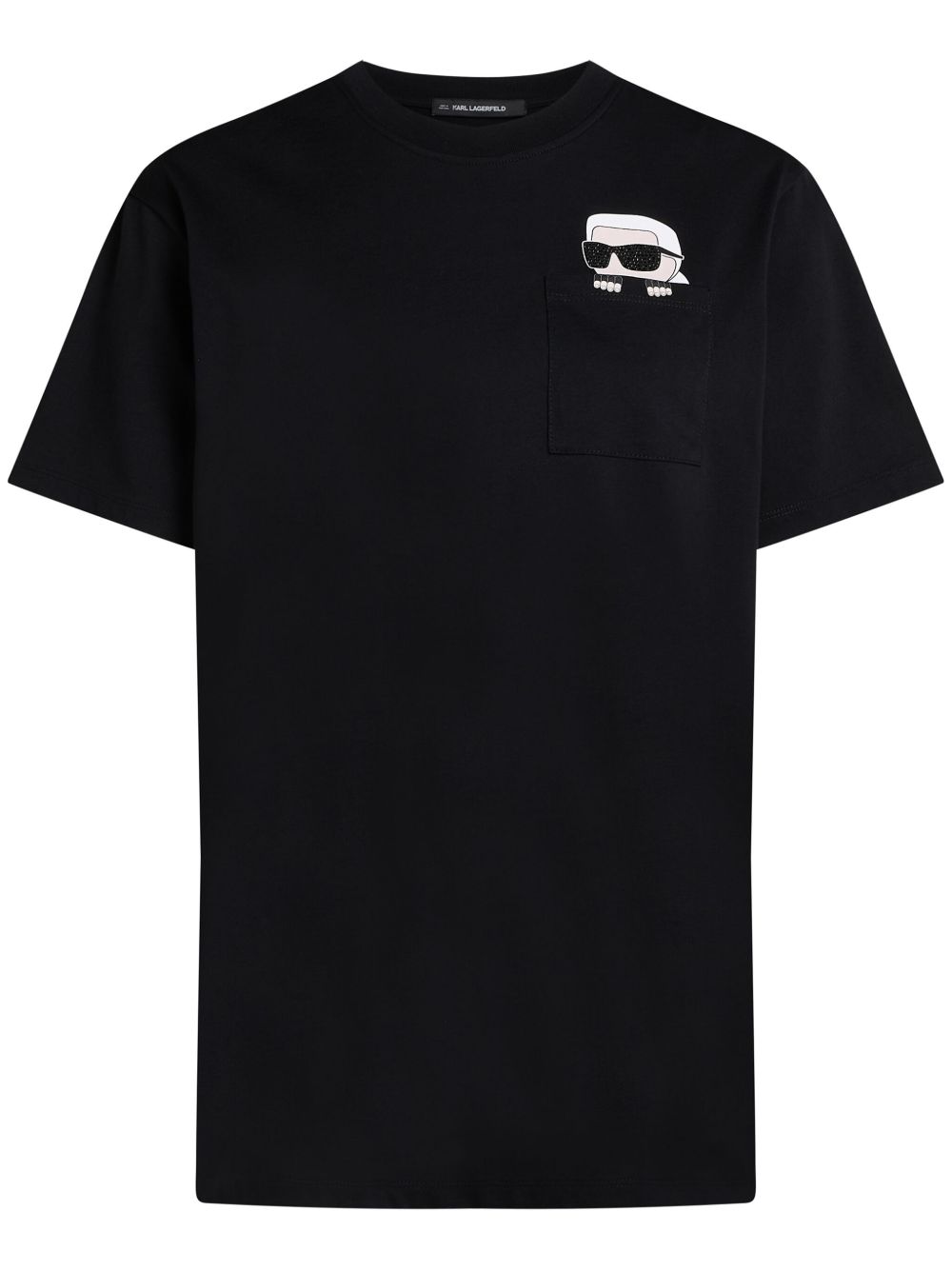 Karl Lagerfeld Ikon T恤 - 黑色