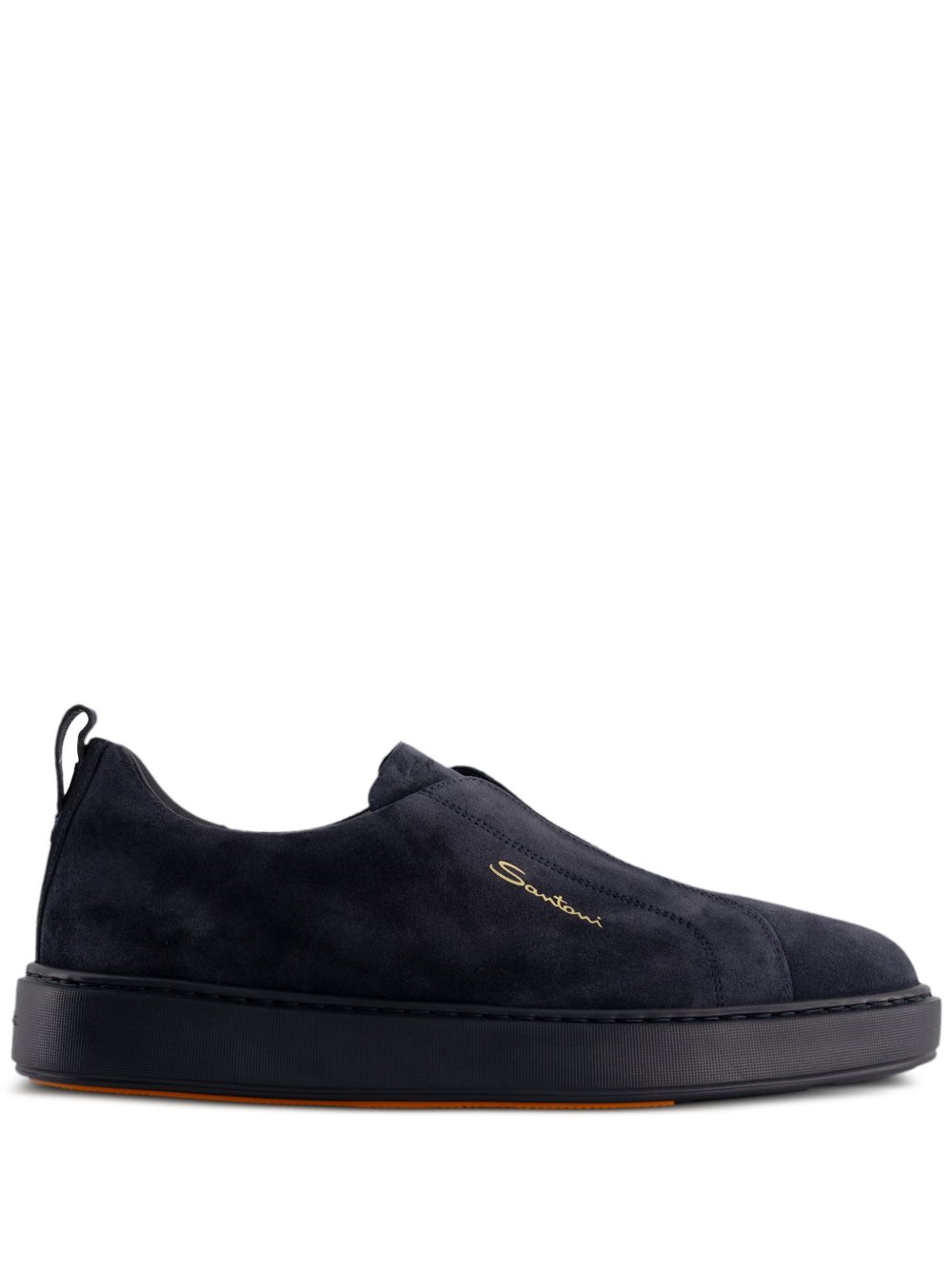 Santoni 套穿式运动鞋 - 蓝色