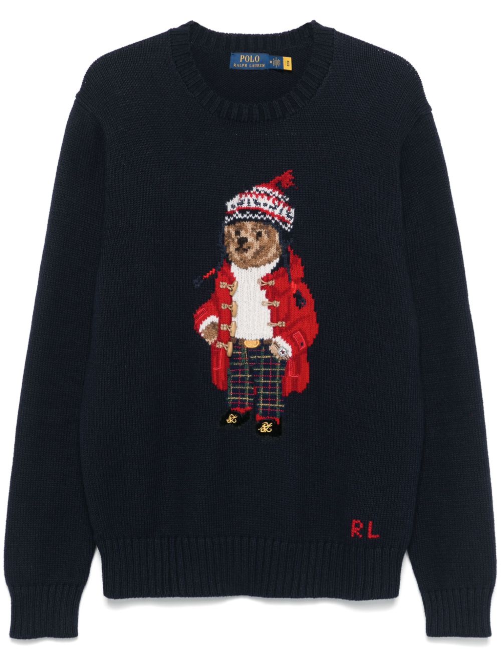 Polo Ralph Lauren Polo Bear 图案毛衣 - 蓝色