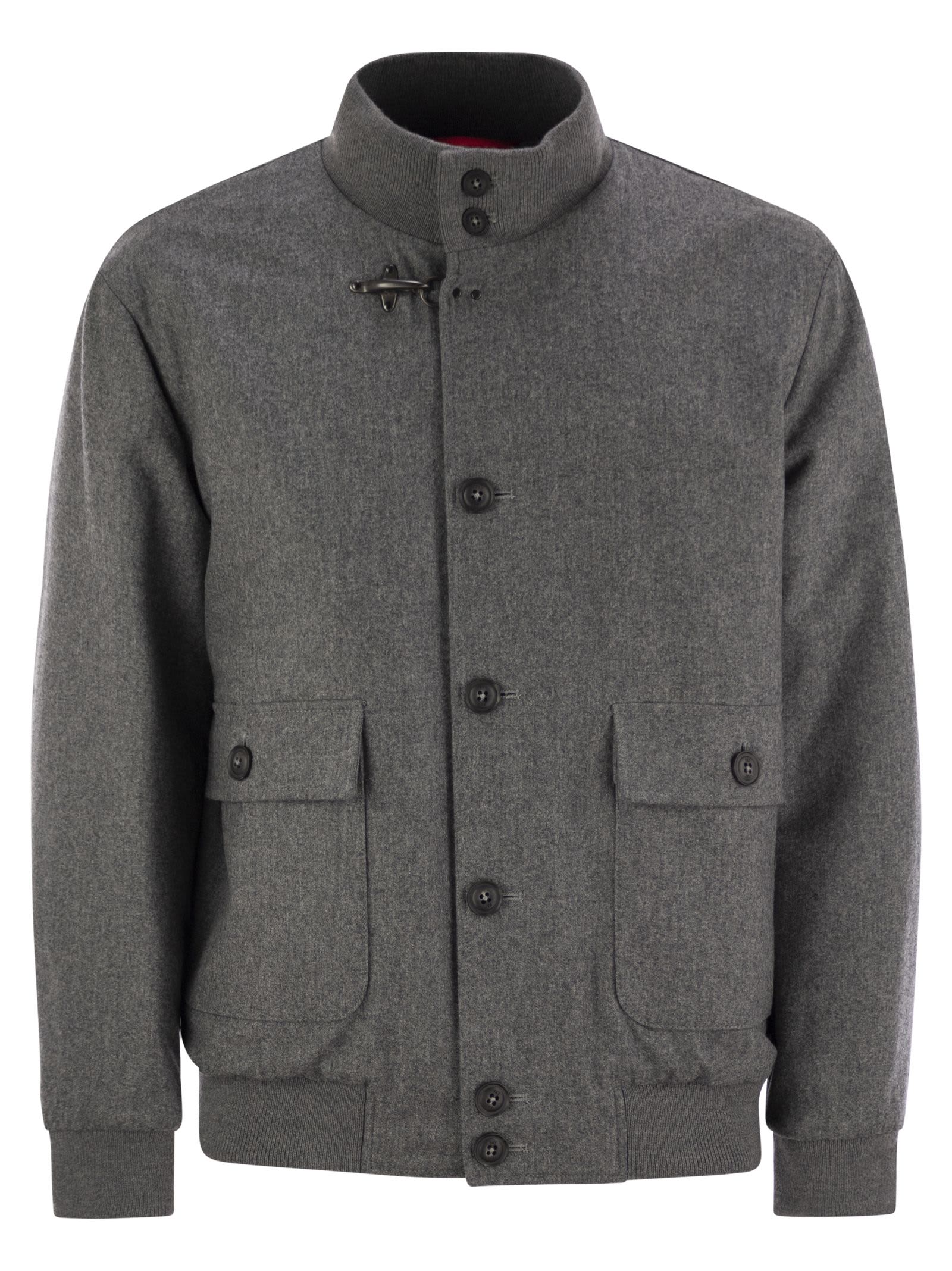 Fay Bomber Jacket Carded Flannel