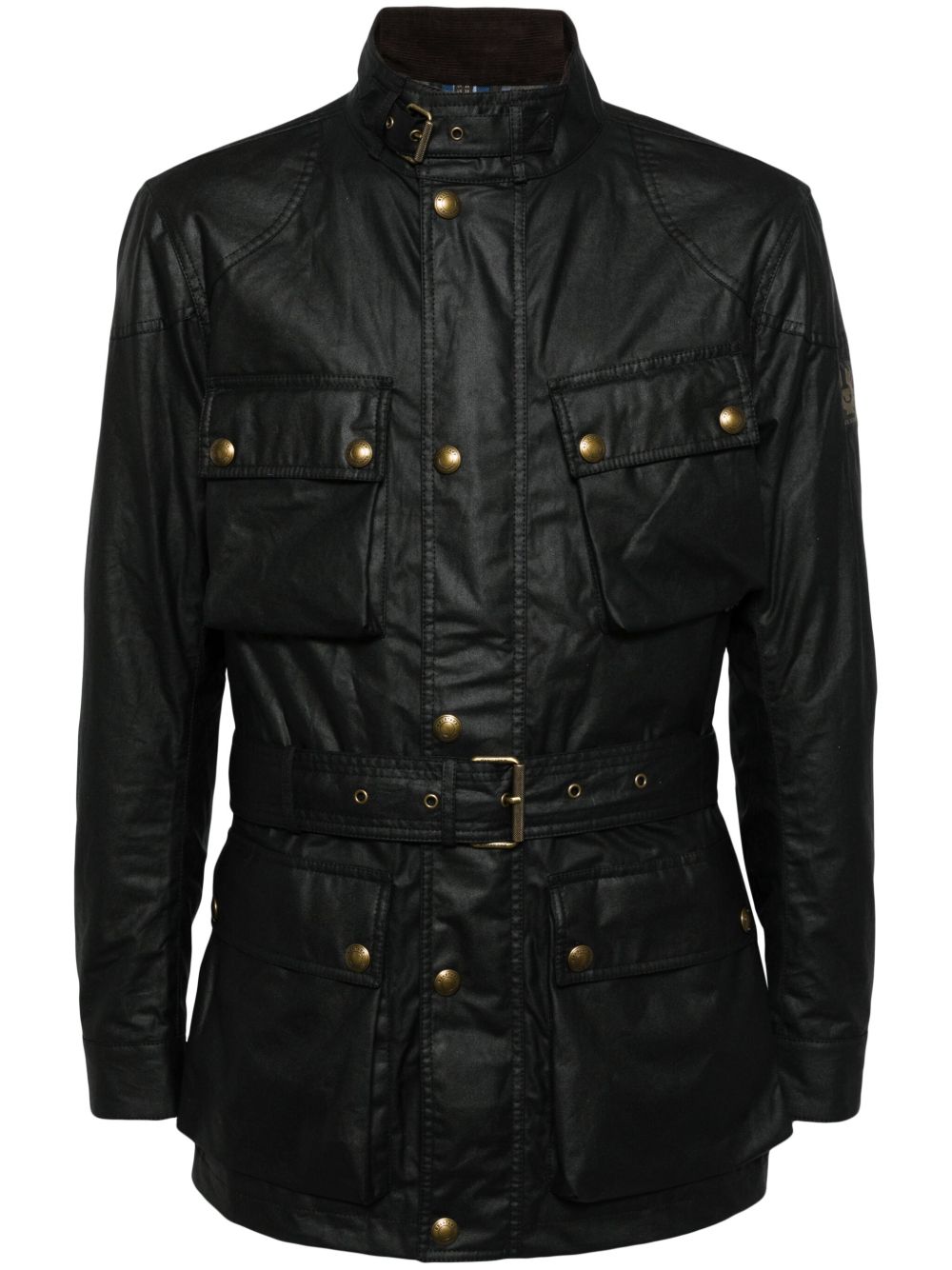 Belstaff Trialmaster 涂蜡束腰夹克 - 黑色