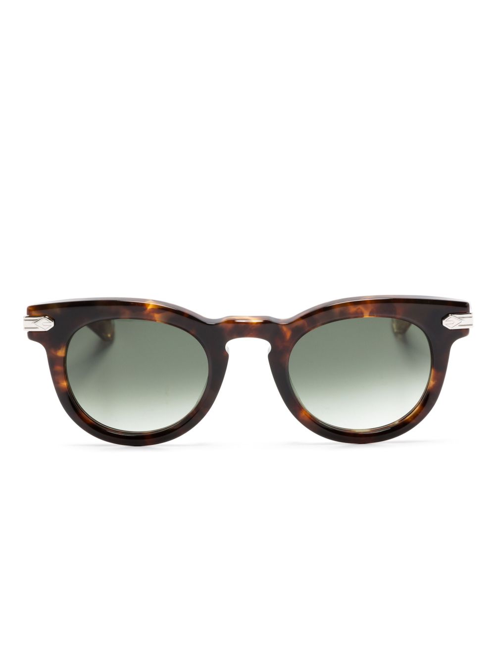 T Henri Eyewear 圆框太阳眼镜 - 褐色