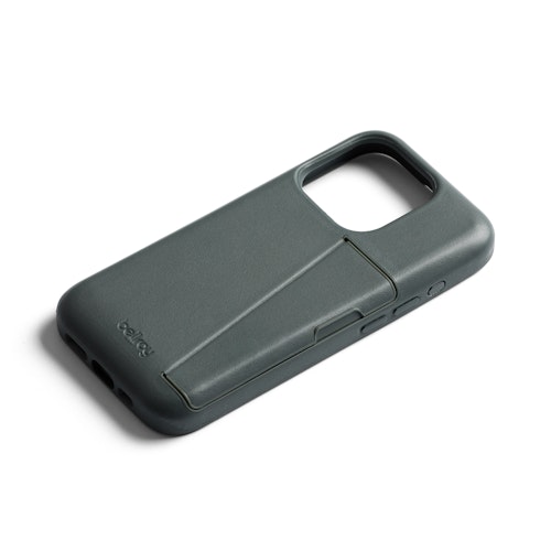 Phone Case 3 Card Leather Phone Case Wallet for iPhone 15 Pro Everglade