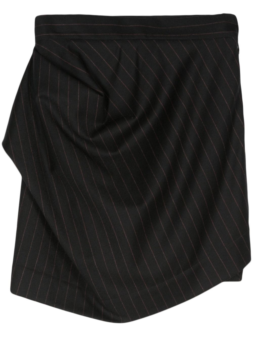 Vivienne Westwood Pre-Owned 不对称设计半身裙（2010年代典藏款） - 黑色