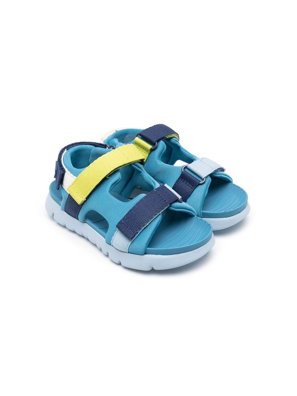 Camper Kids Orgua Twins 魔术贴凉鞋 - 蓝色