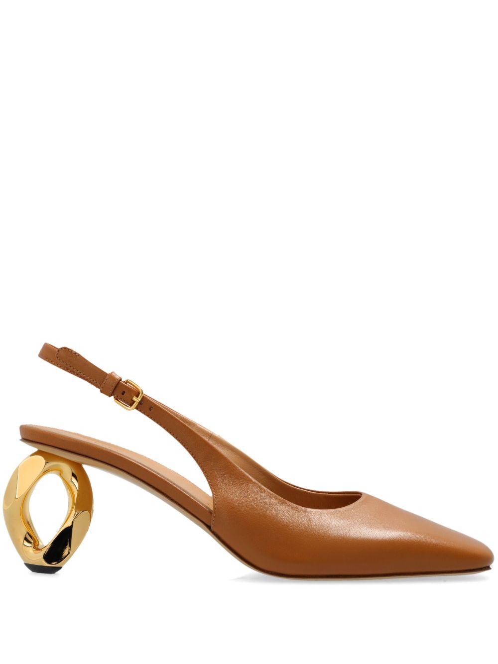 JW Anderson Catena 裹踝高跟鞋 - 褐色