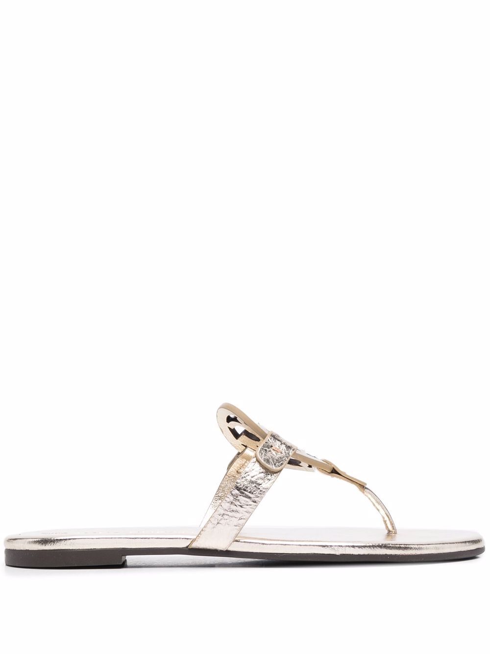 Tory Burch Ciabatte Miller 金属感效果凉鞋 - 金色