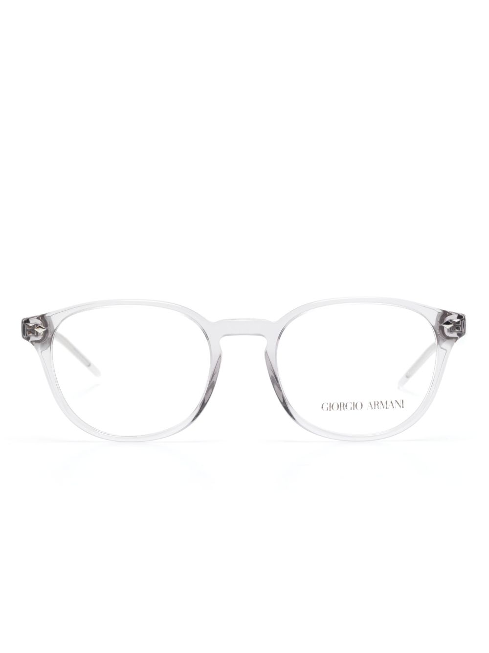 Giorgio Armani 圆框眼镜 - 灰色