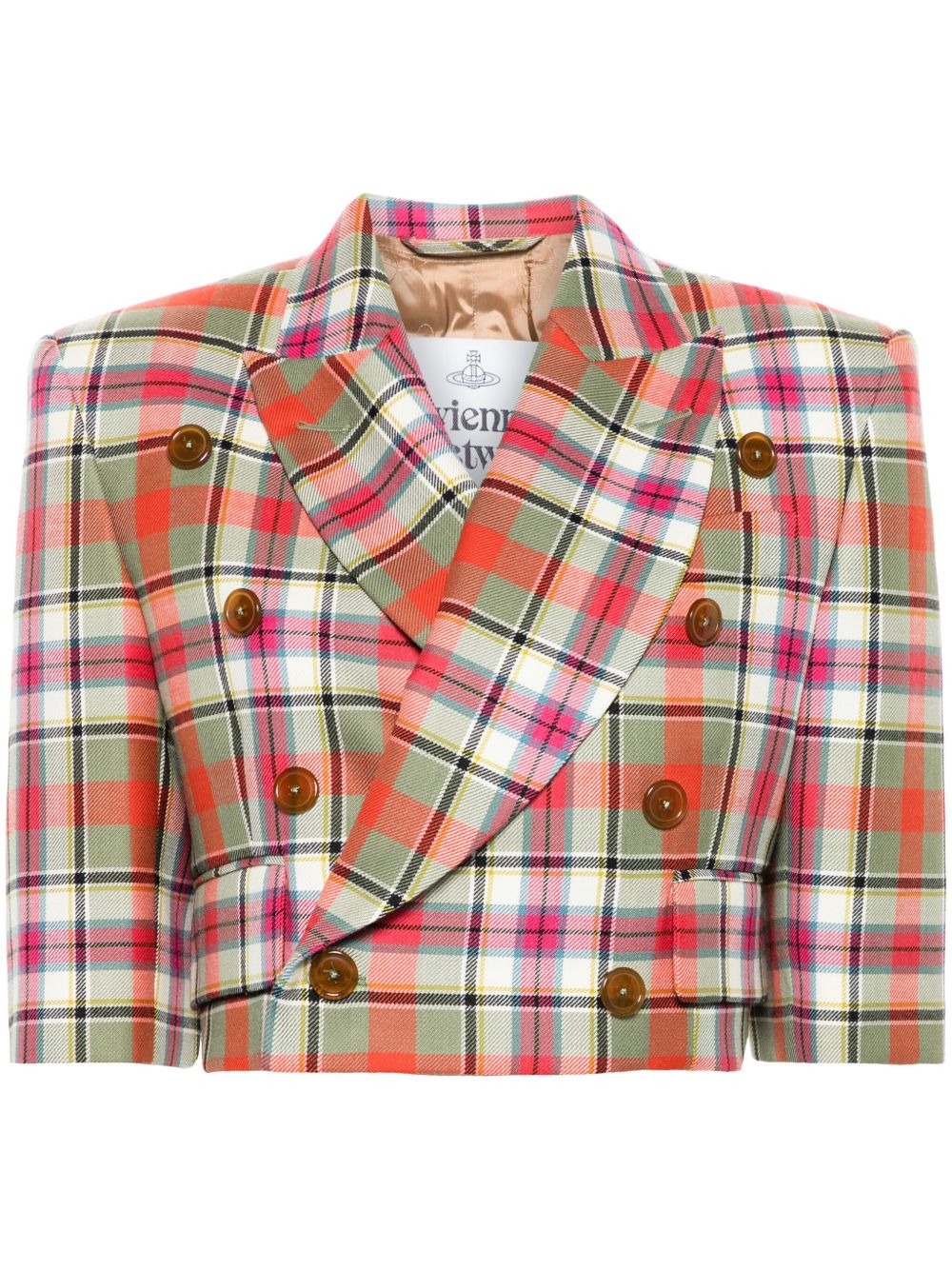 Vivienne Westwood Cut Off 西装夹克 - 绿色