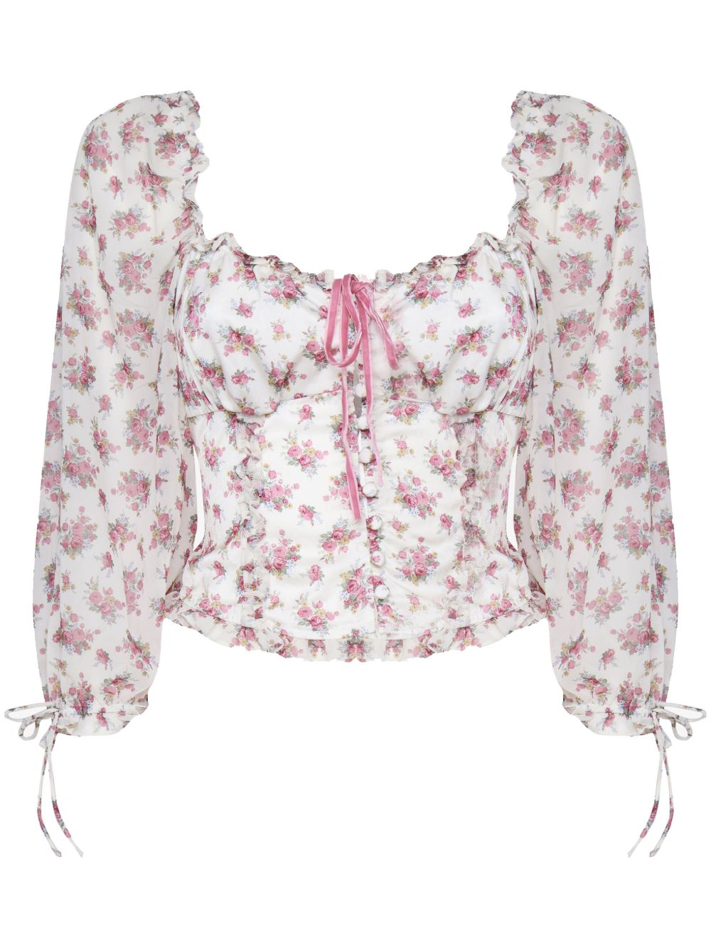 For Love And Lemons Etienne 上衣 - 白色