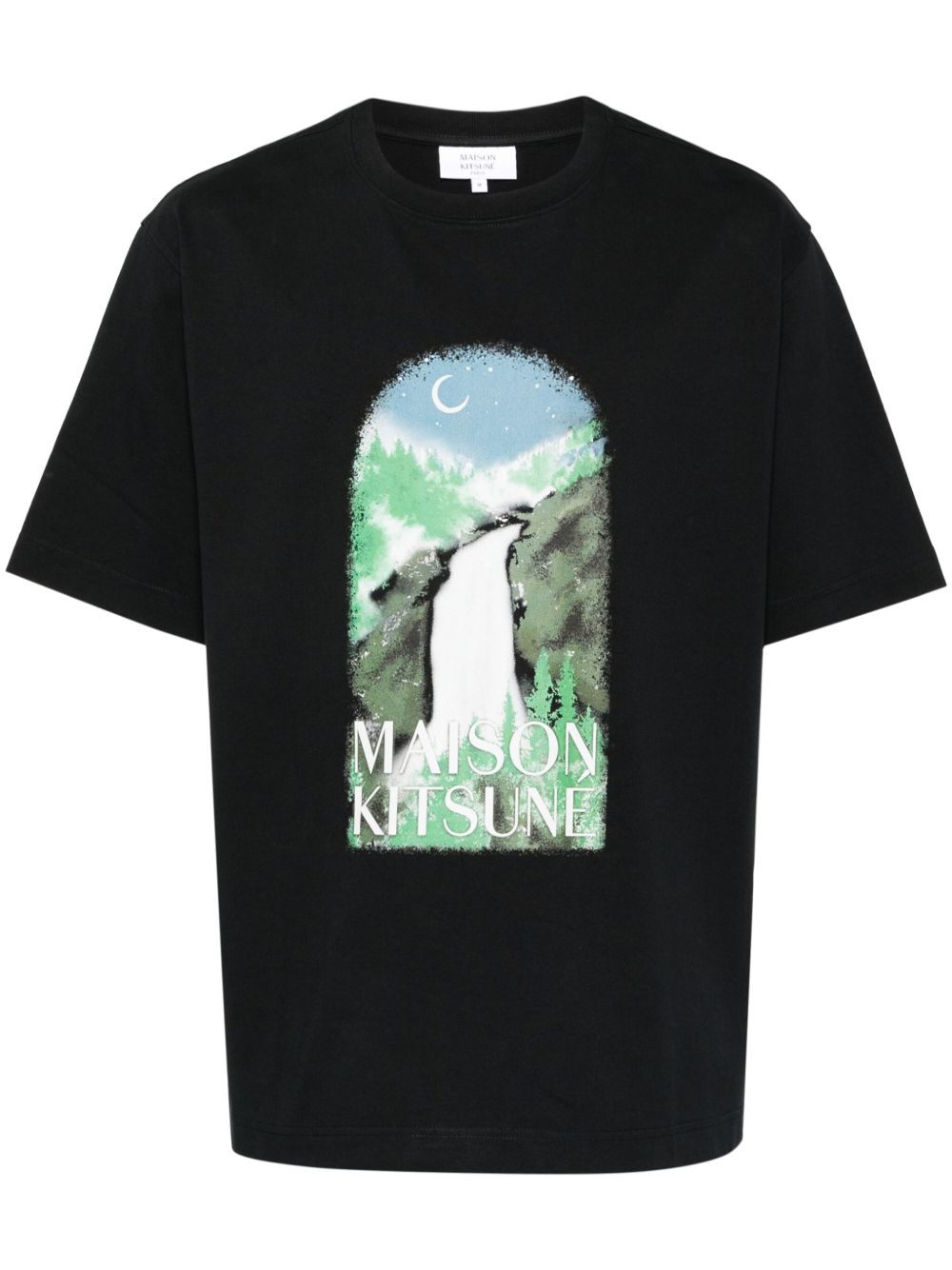 Maison Kitsuné 垂坠超大款T恤 - 黑色