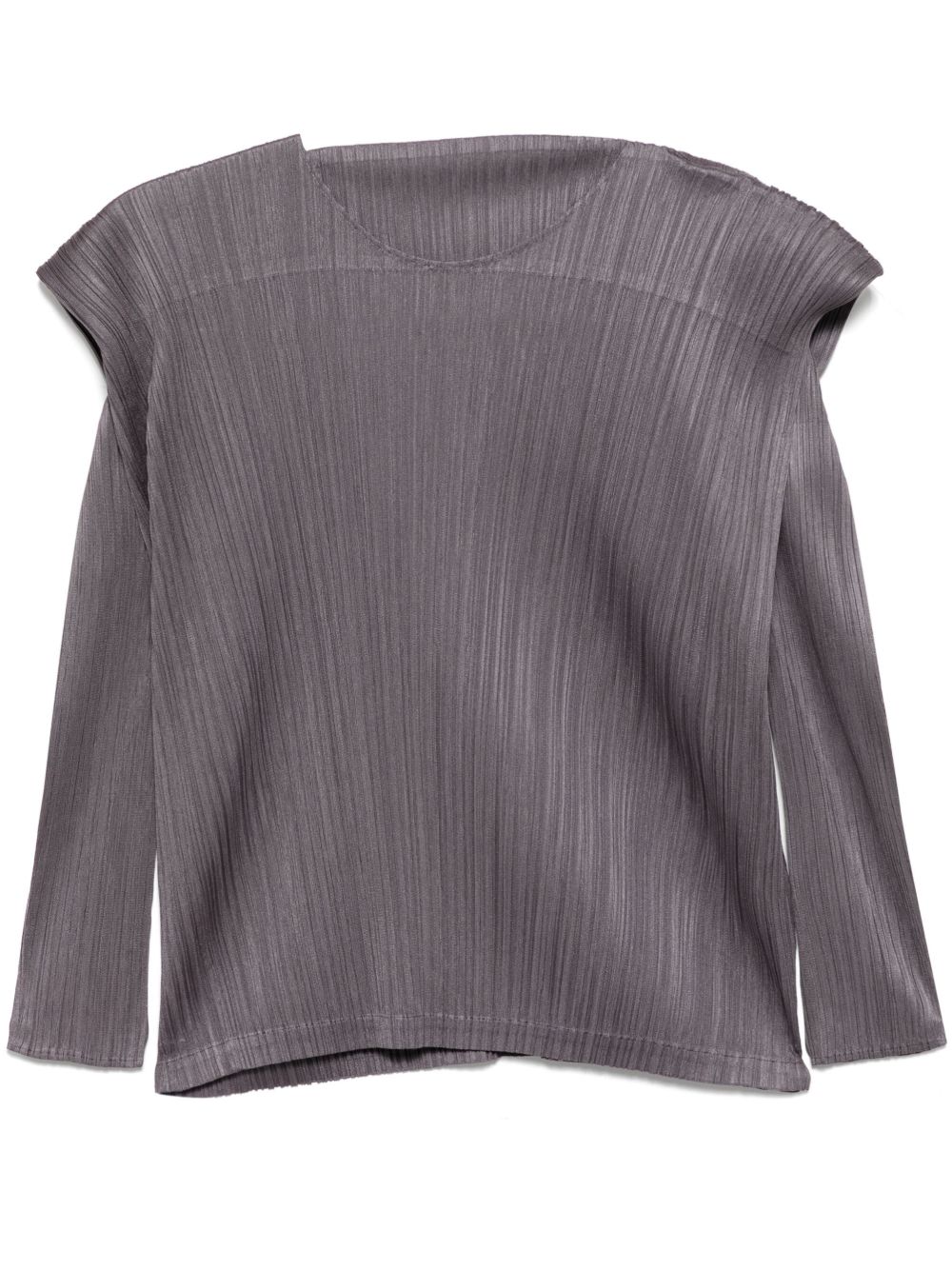 Pleats Please Issey Miyake 细褶效果上衣 - 紫色