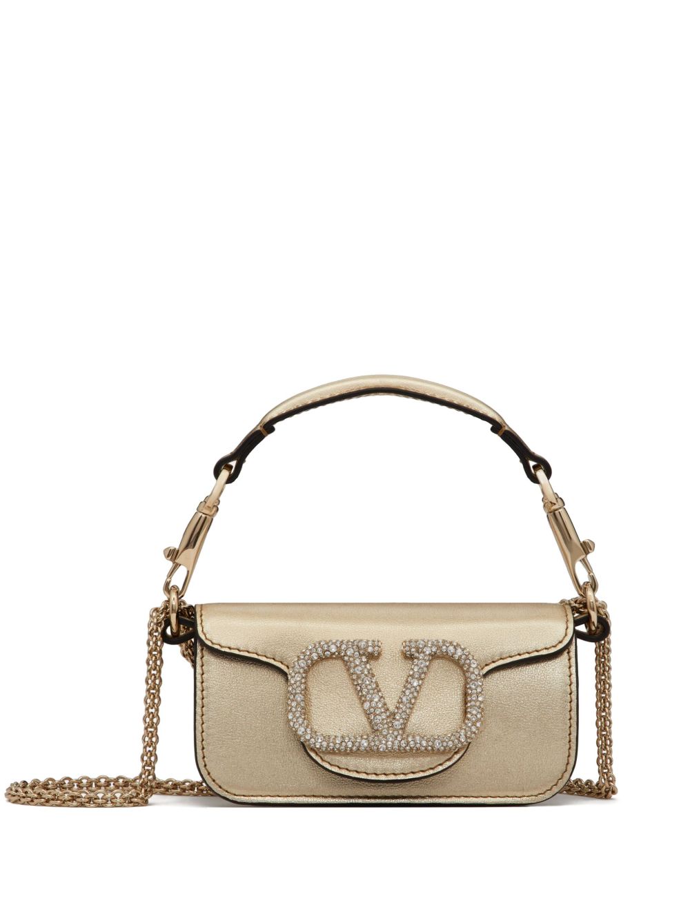 Valentino Garavani Locò 晶饰迷你包 - 金色