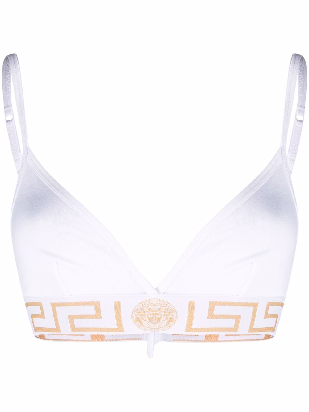 Versace Greca Border 文胸 - 白色