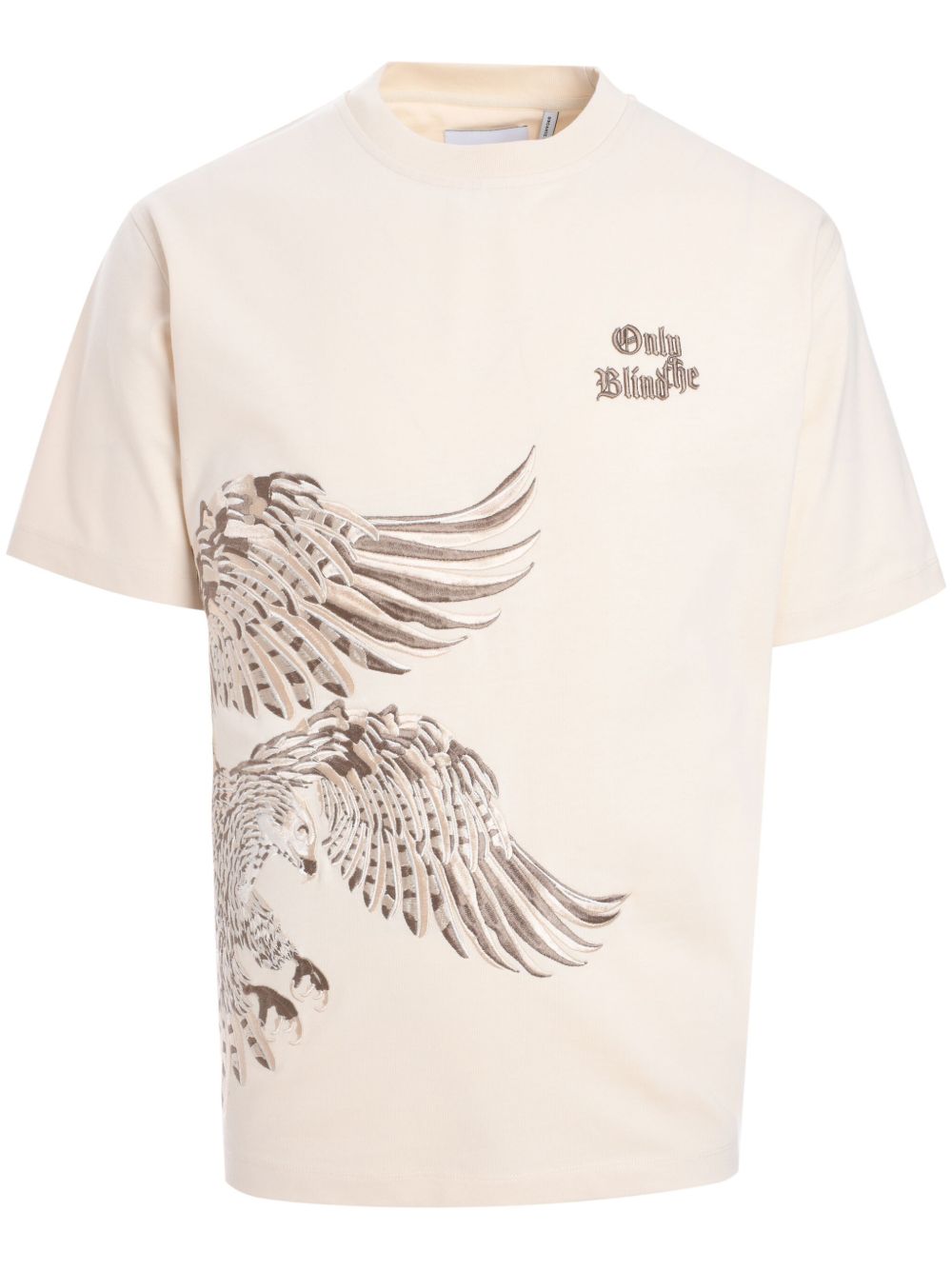 Only the Blind Undyed Falcon T恤 - 中性色