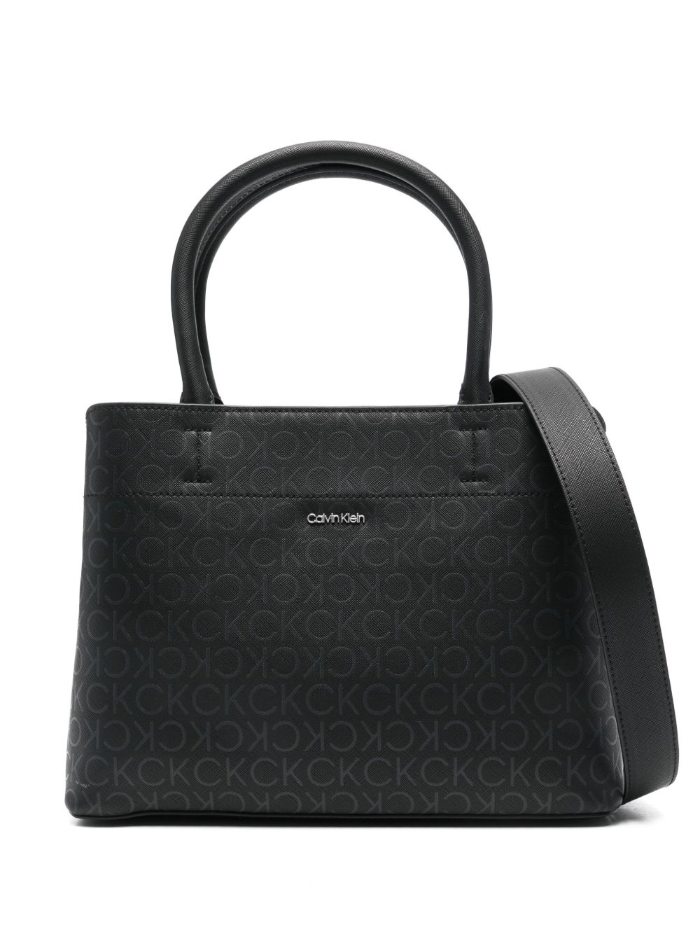 Calvin Klein Business 中号手提包 - 黑色