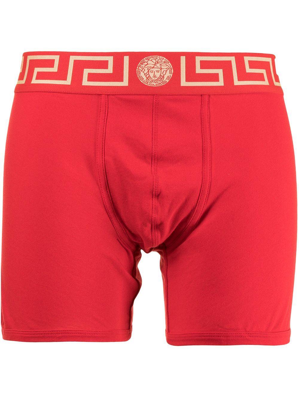 Versace Greca Border 四角裤 - 红色