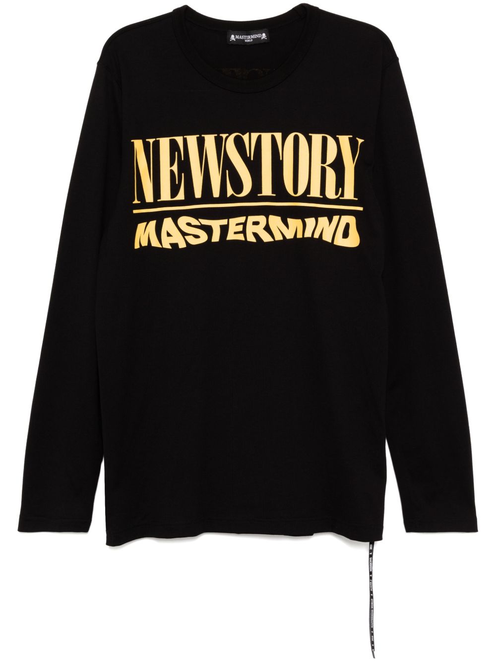Mastermind World logo印花长袖T恤 - 黑色