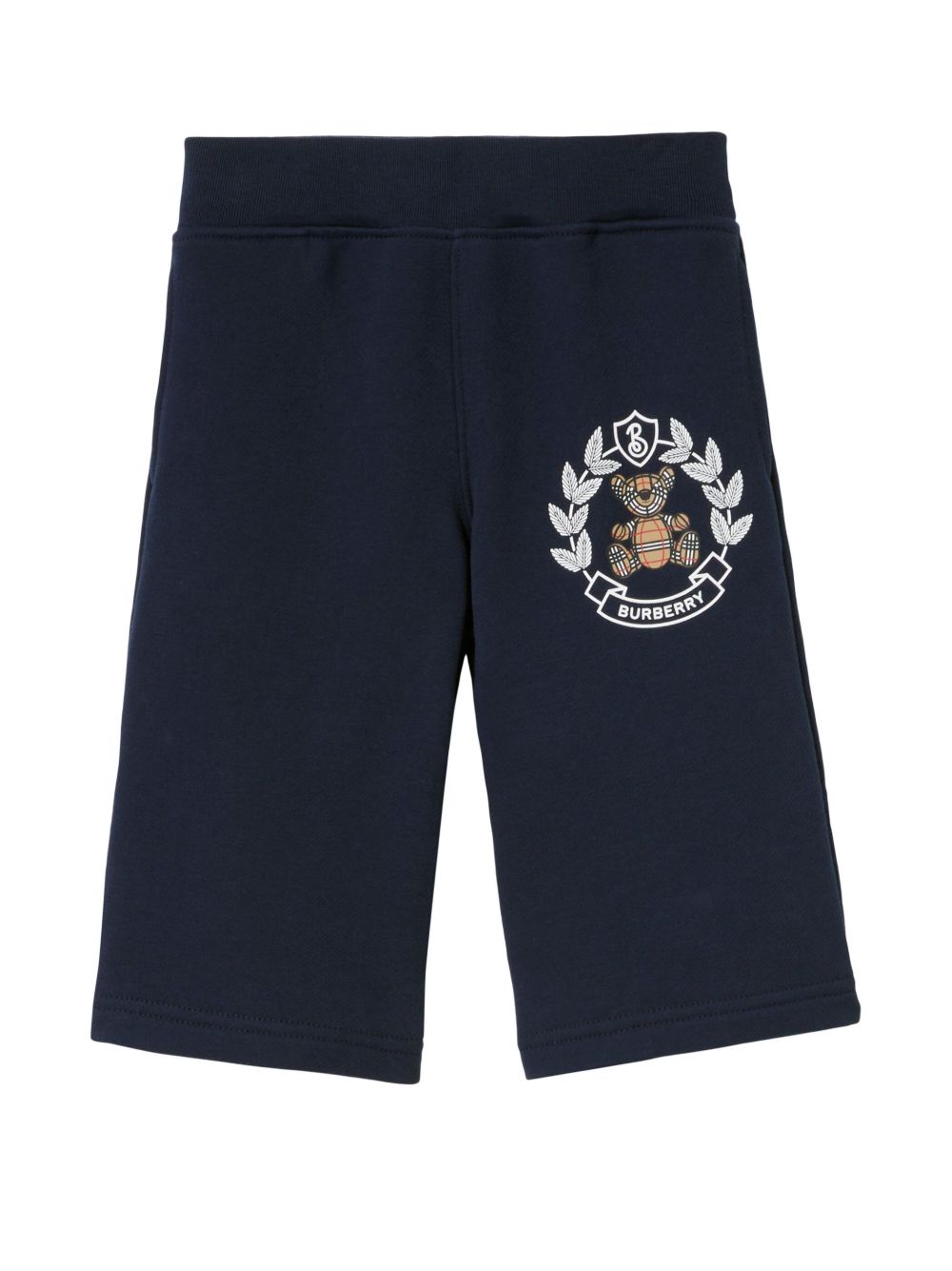 Burberry Kids Thomas Bear 印花棉运动裤 - 蓝色