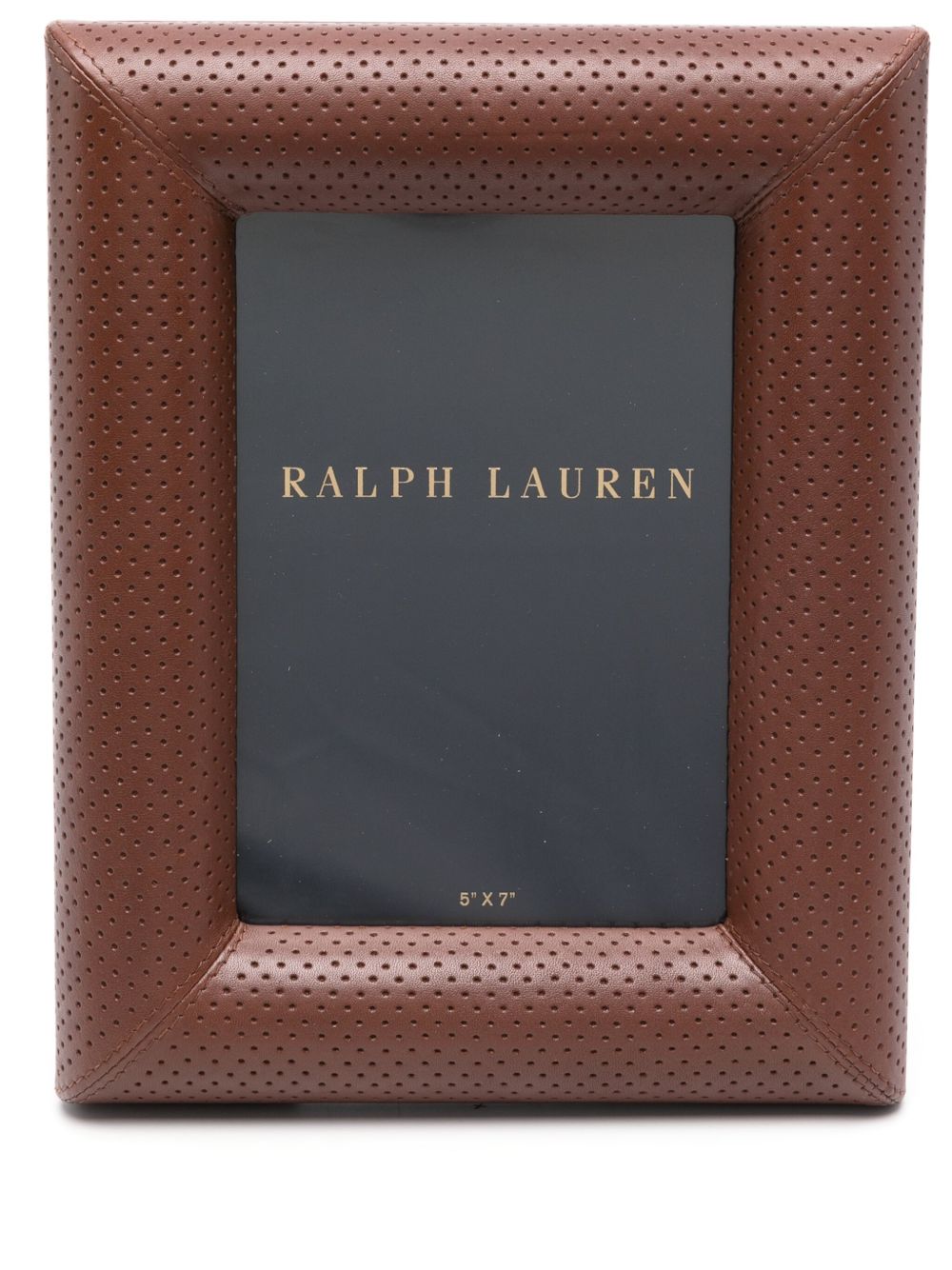 Ralph Lauren Home Durham 皮质相框 - 褐色